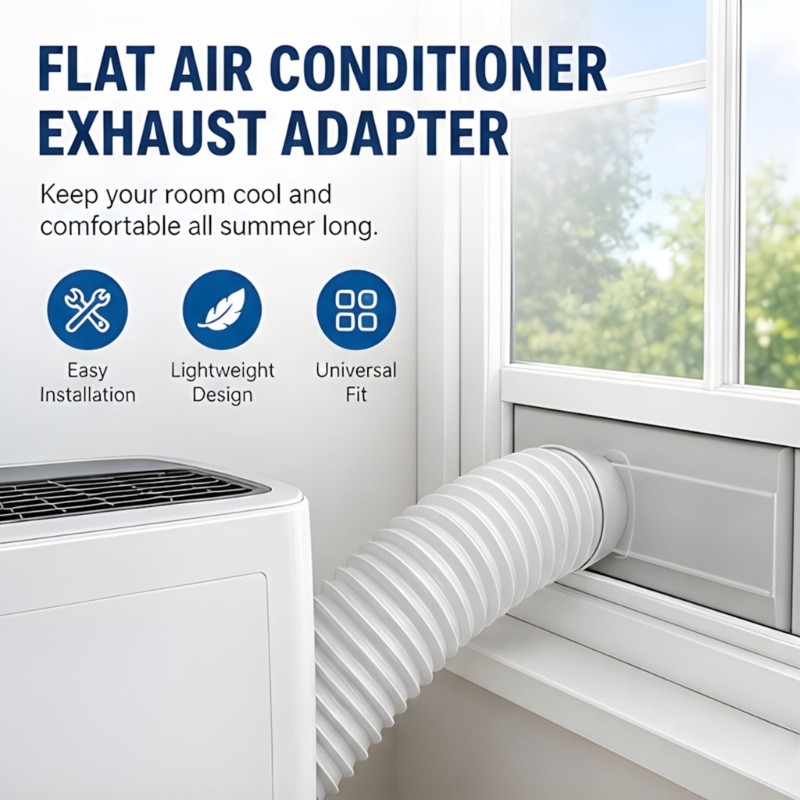 Portable Air Conditioner Window Outlet Adapter for Small Openings