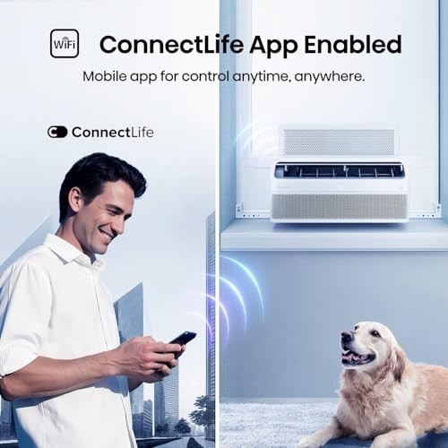 Window Air Conditioner 12000 BTU Inverter Wi-Fi Smart App Control 550 Sq Ft