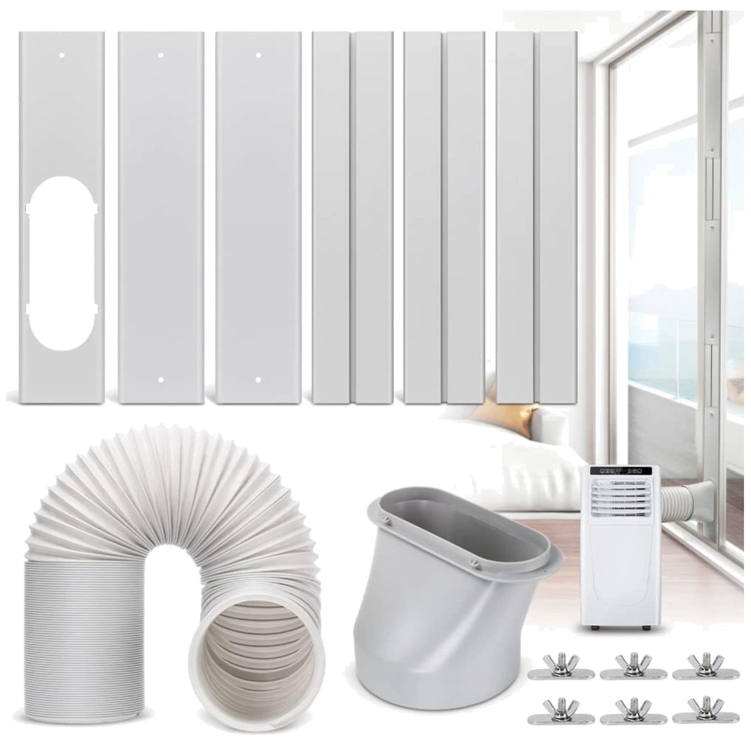 Slide Door AC Seal Kit | Exhaust Hose 79&Prime; | Universal Window