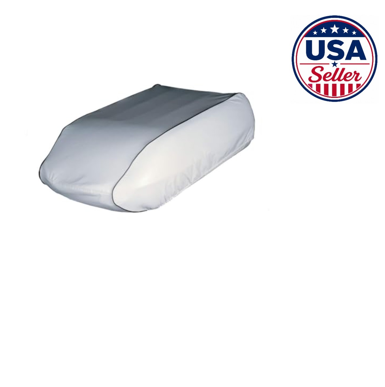 RV Air Conditioner Cover Size 17 White Vinyl Waterproof Drawstring 27x10x39.75
