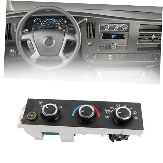 599-294 A/C Heater Climate Control Module Panel w/Rear Window Defogger Switch