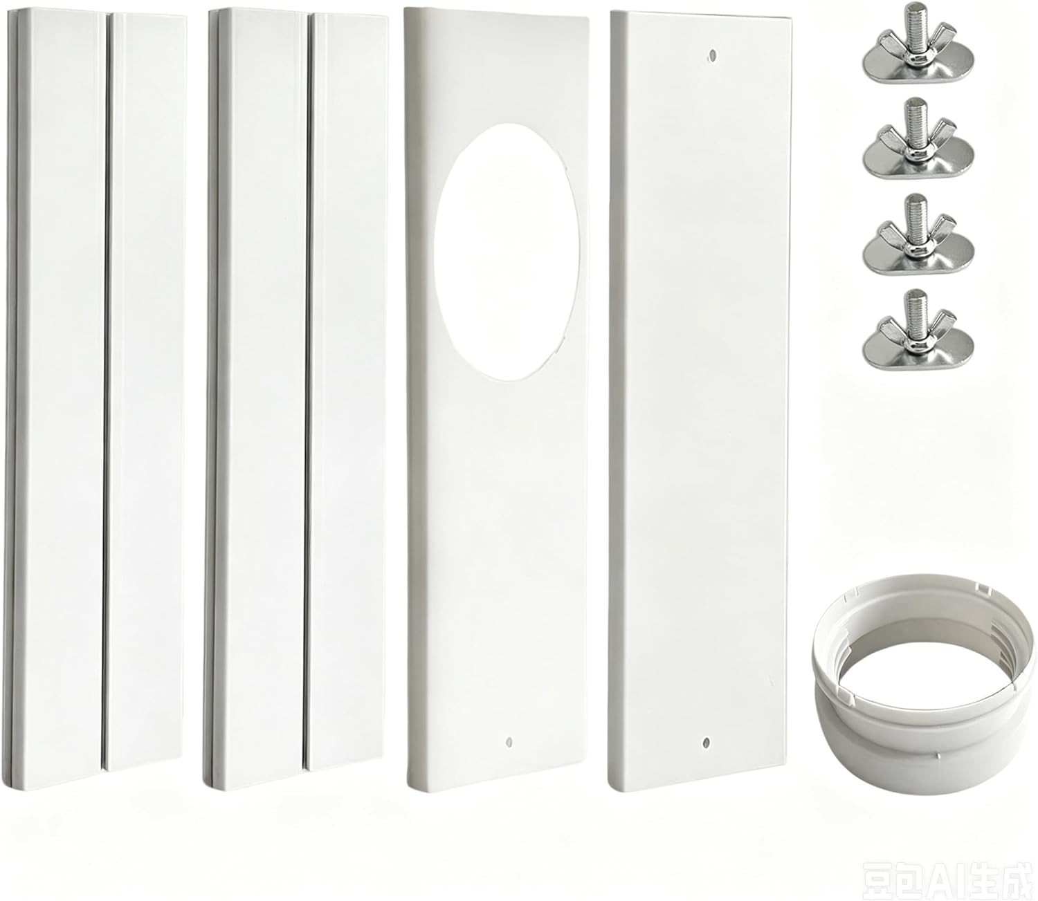 Portable AC Window Vent Kit – Complete Air Conditioner Window Kit, Adjustable…