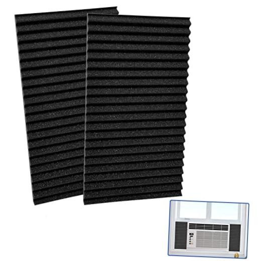YoleShy Window Air Conditioner Side Panels Foam Panels for Window Air Black