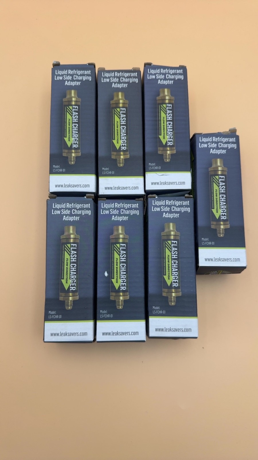 Leak Saver Flash Charger Liquid Low Side Refrigerant Charging Adapter – Lot of 7