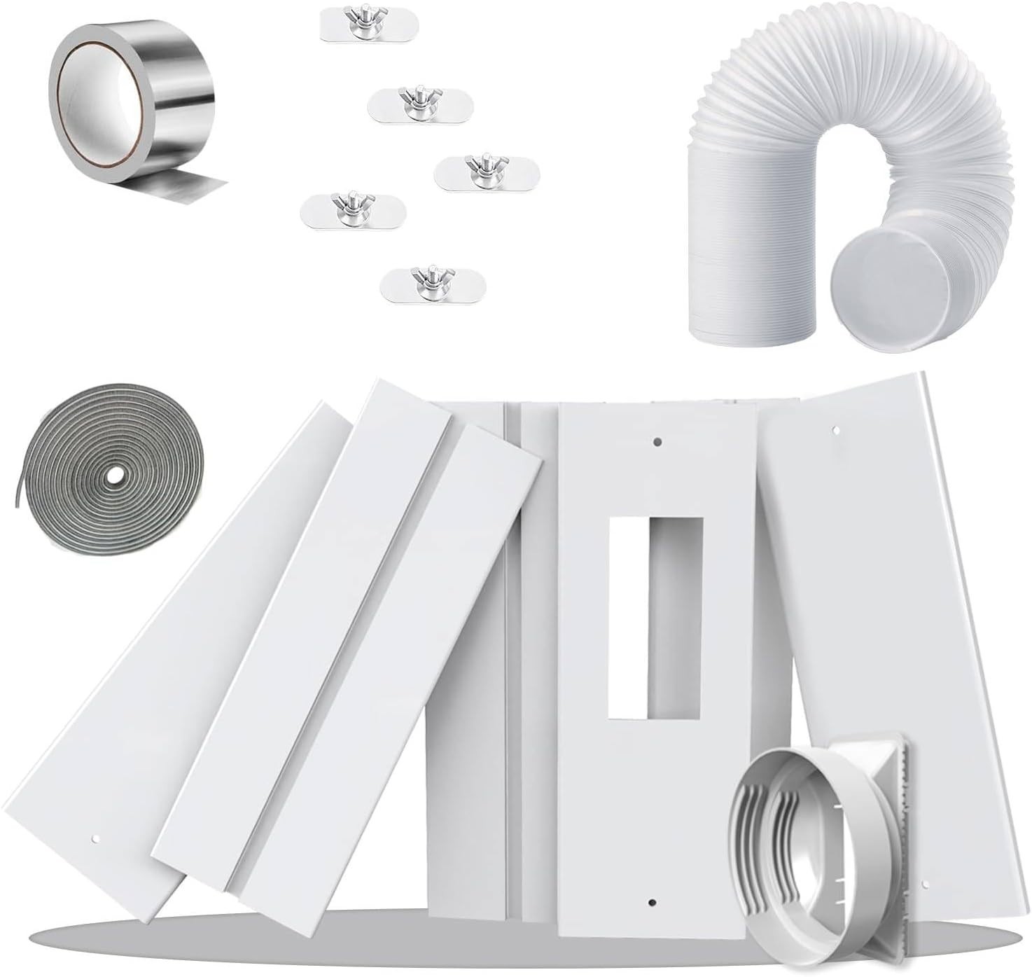 Energy Saving Sliding Door AC Vent Kit – 95&Prime; with Screen Net