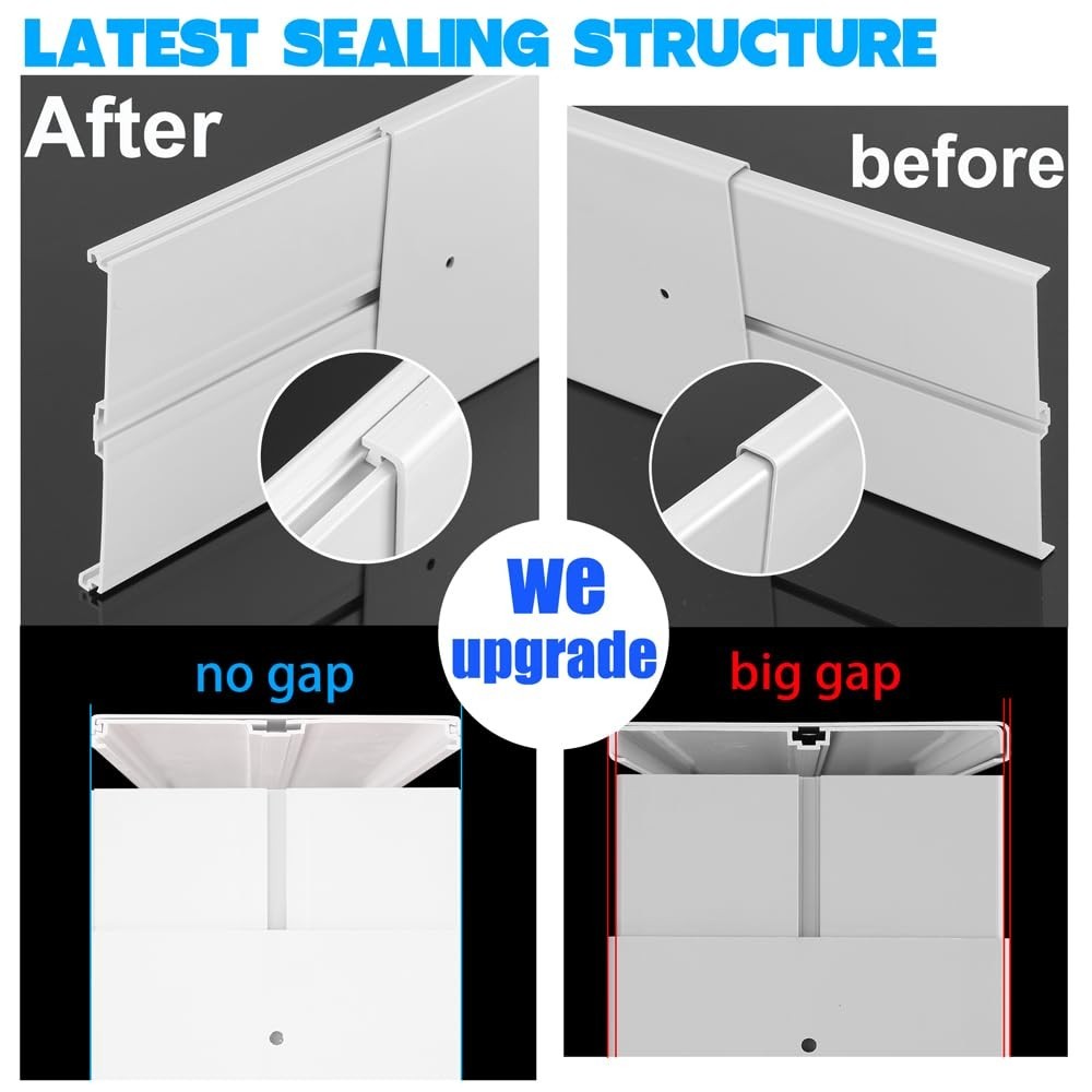 Portable Air Conditioner Window Kit – Adjustable Sliding Vent with 2Pack Seal, 5