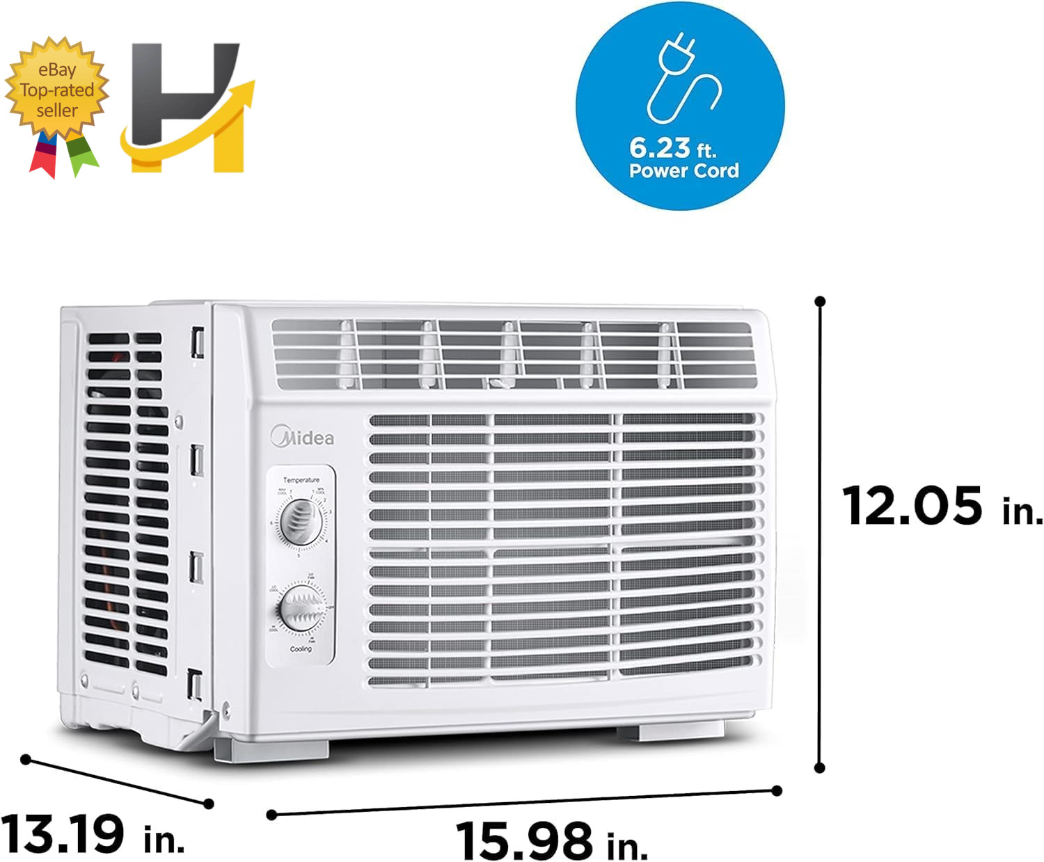 Midea 5000 BTU Easycool Small Window Air Conditioner Cool up to 150 Sq Ft NEW US