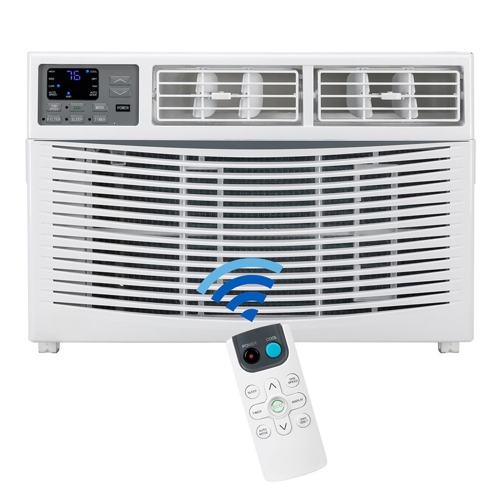 8000 BTU Window Air Conditioner Dehumidifier Fan CEER 10.9 With Remote and Wifi