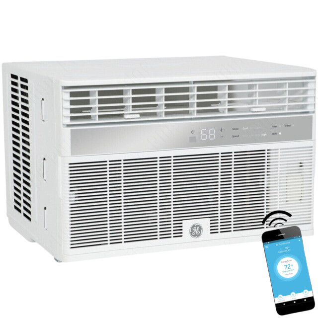 GE AHY12LZ 12000 BTU 115V Smart Window Air Conditioner with Wi-Fi