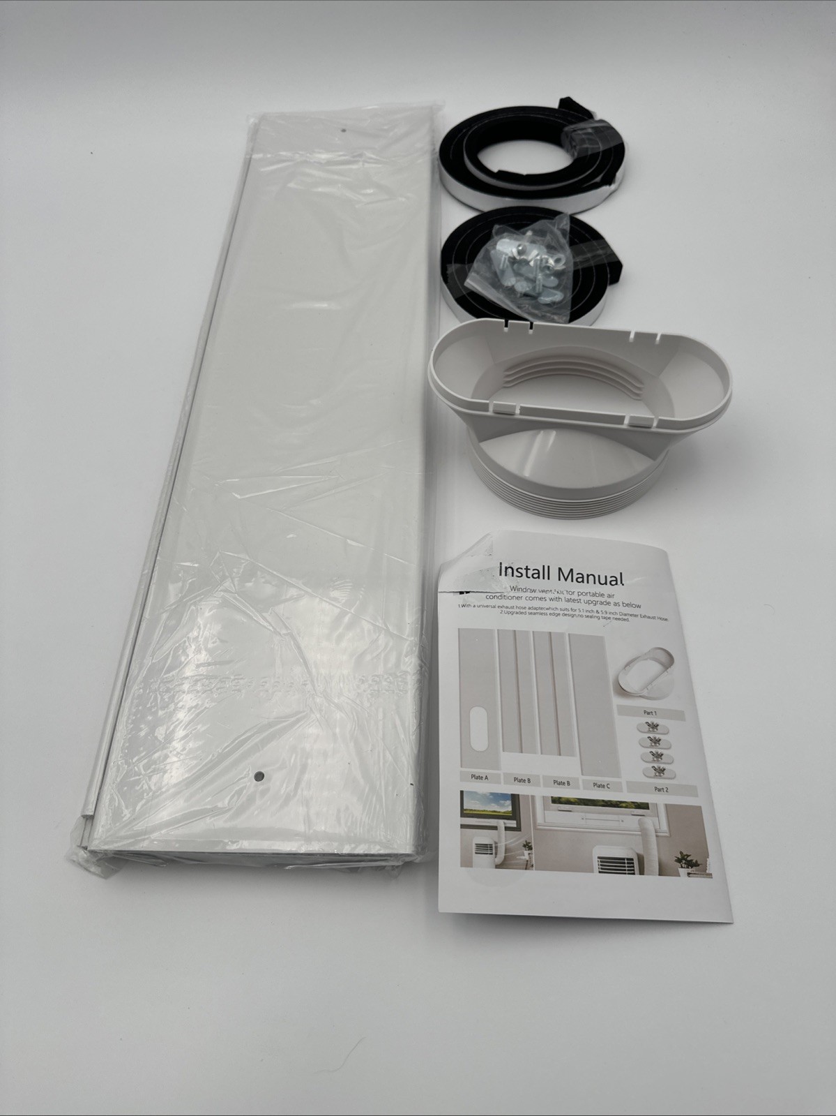 KTDRJN Portable Air Conditioner Window Kit with Coupler