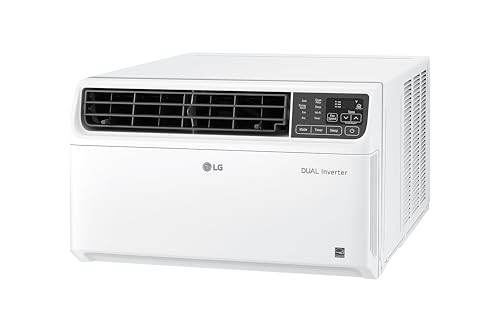 LG 8,000 BTU DUAL INVERTER, SMART WI-FI ENABLED WINDOW AC – WHITE