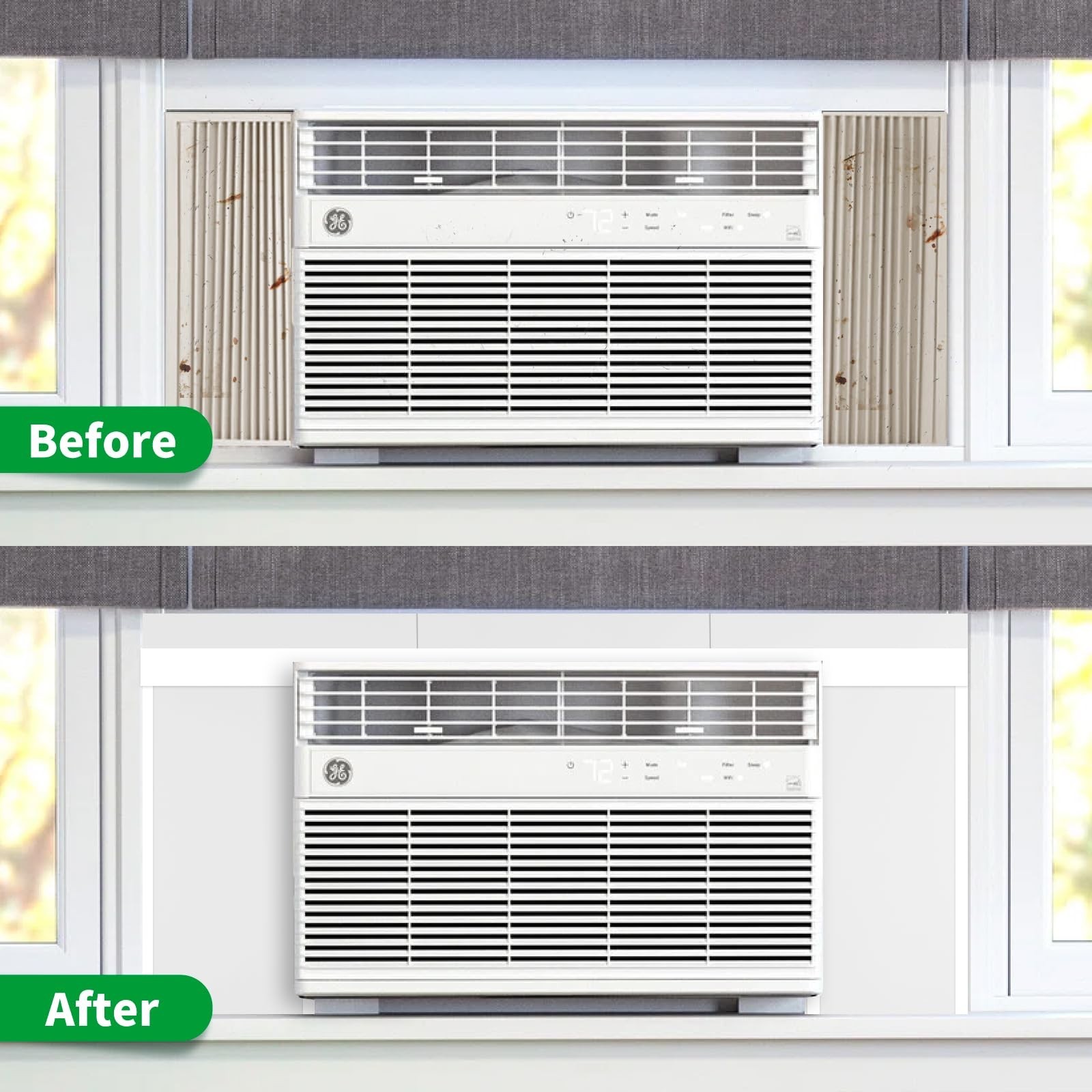 Window Air Conditioner Insulation Foam Panels – Heat & Draft Seal, 2 Pack, 0.79i