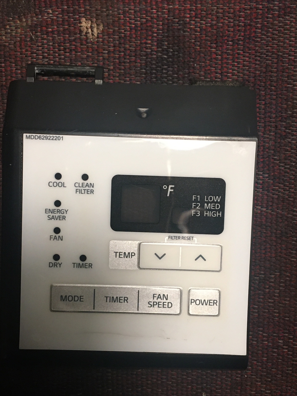 GE ac model: LW6017R Control Panel (MGC 646395) ( No Board)