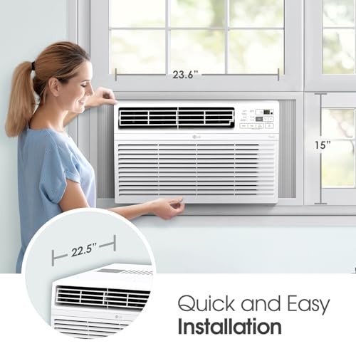 LG 12,000 BTU WINDOW AIR CONDITIONER COOLS UP TO 550 SQ. FT – LW1224RD