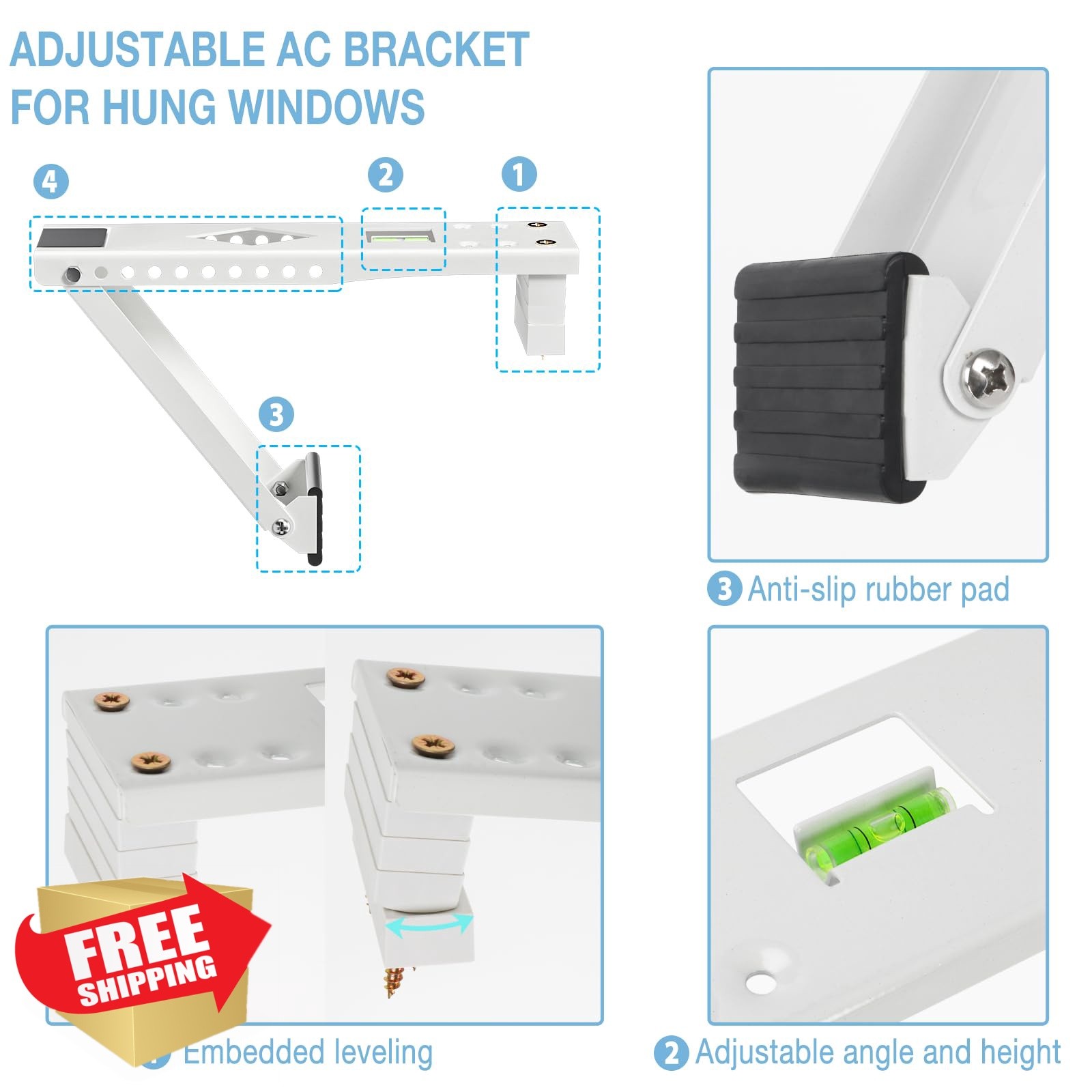 HOXHA AC Bracket UP to 85 lbs Universal