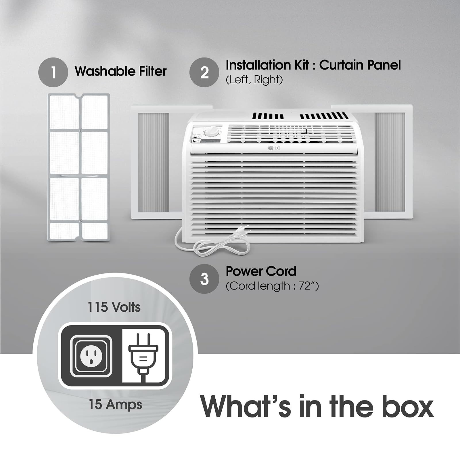 LG 5000 BTU Window Air Conditioner LW5023 White 115V