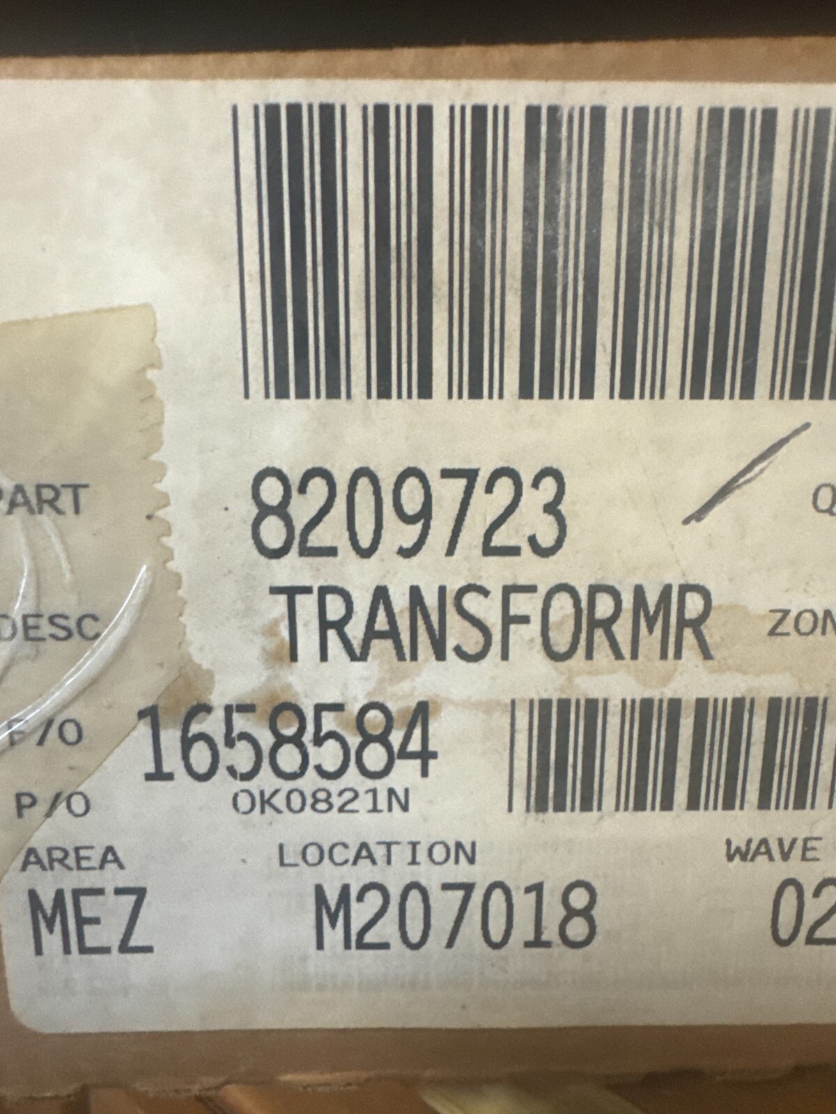 Genuine OEM Whirlpool 8209723 Air Conditioner Transformer