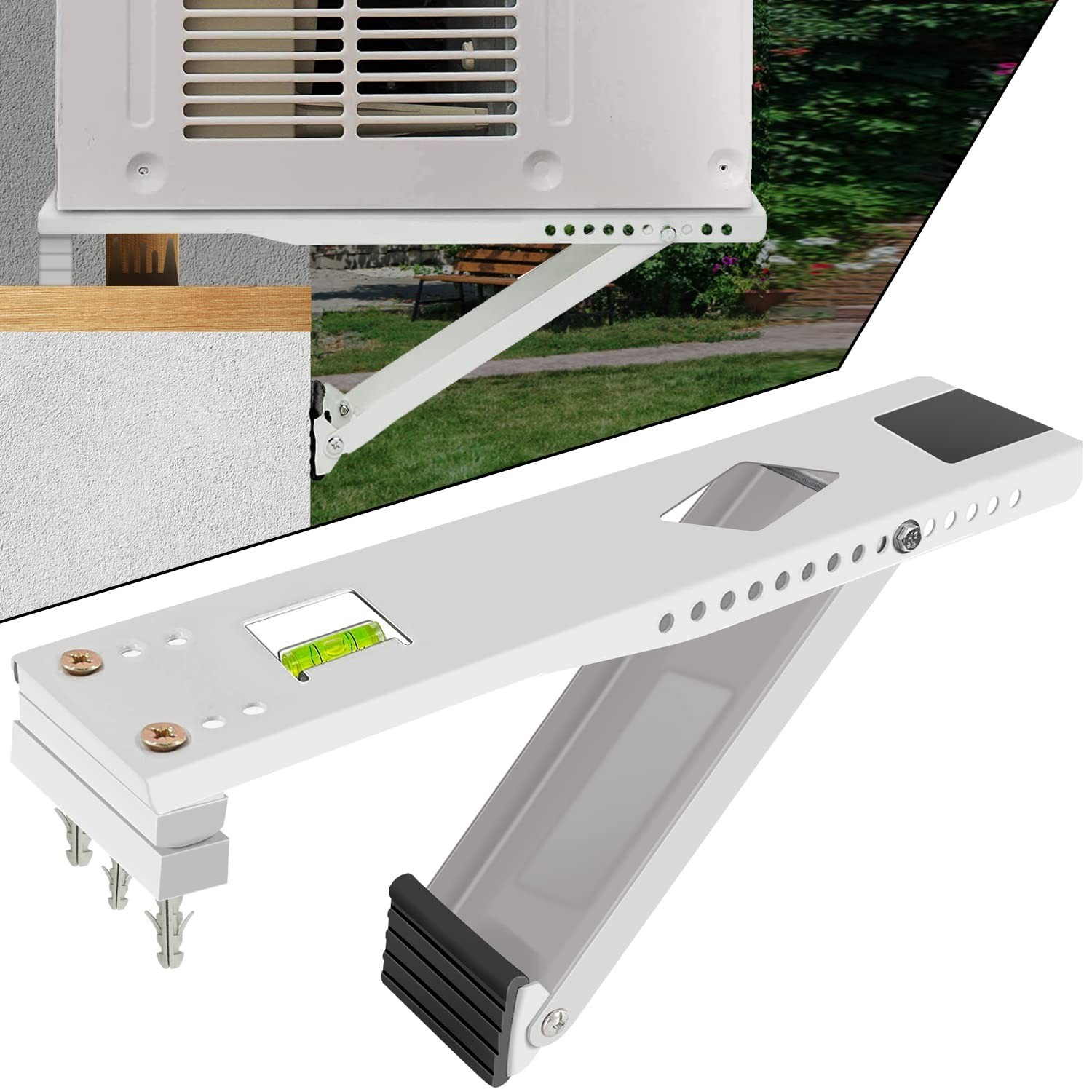 Universal Heavy Duty Window Air Conditioner Support Bracket, Up to 85 lbs, Fits