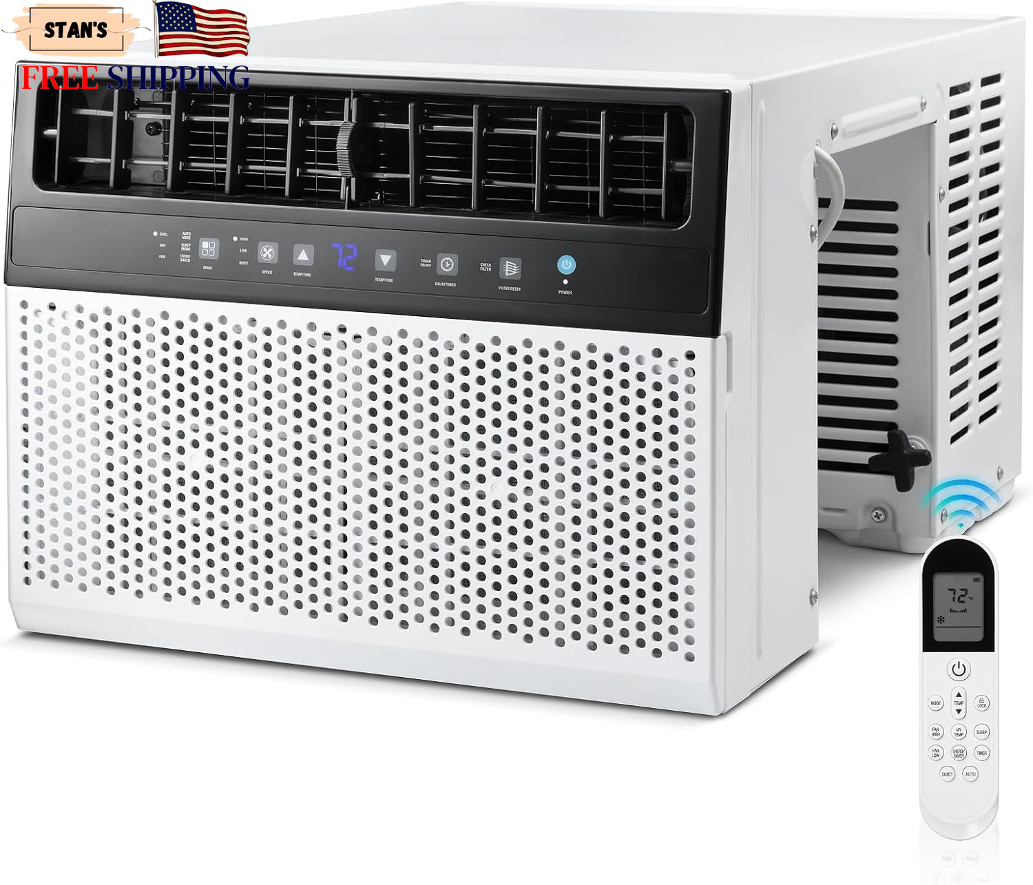 Window Air Conditioner 12 000 BTU 550 Sq Ft 6 Modes Timer White Antarctic Star