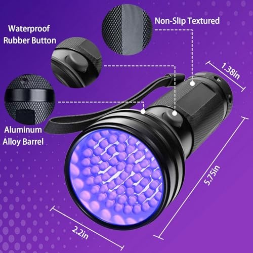 Auto Air Conditioner Leak Detector, Flashlight UV Oil Dye Leak Detection Kit