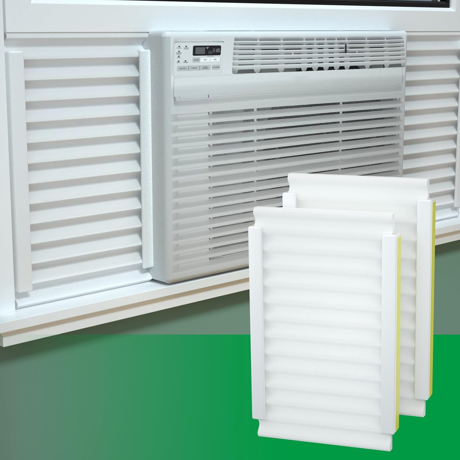 Window Air Conditioner Side Insulated Panel, 2PIC Insulation Panels Window Seal