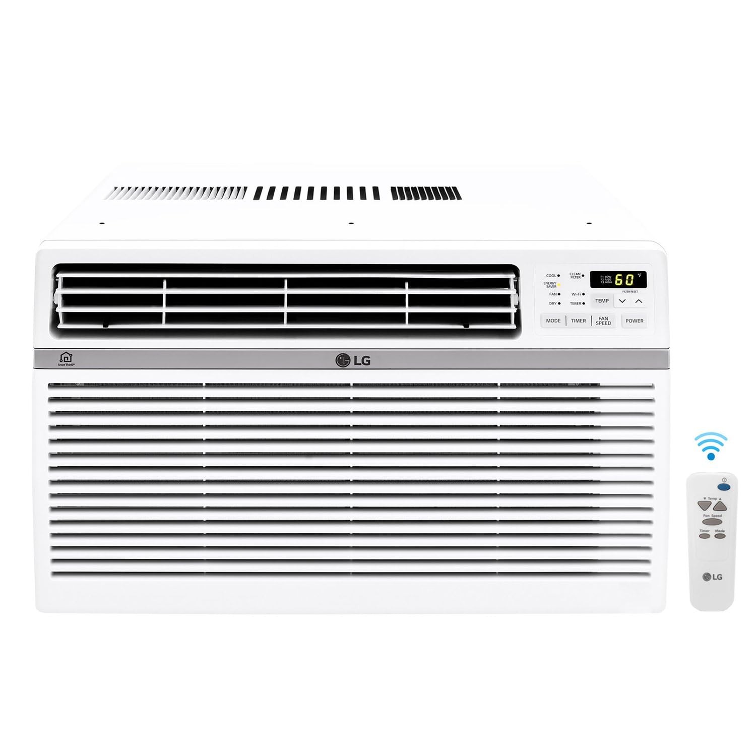 White – LG 18,000 BTU 208/230V, 15AMP ELECTRONIC SMART WAC W/REMOTE LW1821ERSM
