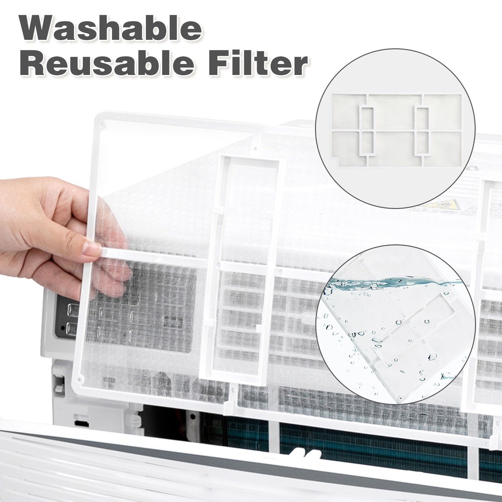 18000 BTU AC Heat and Cool Window Air Conditioner With Wifi and Remote Control