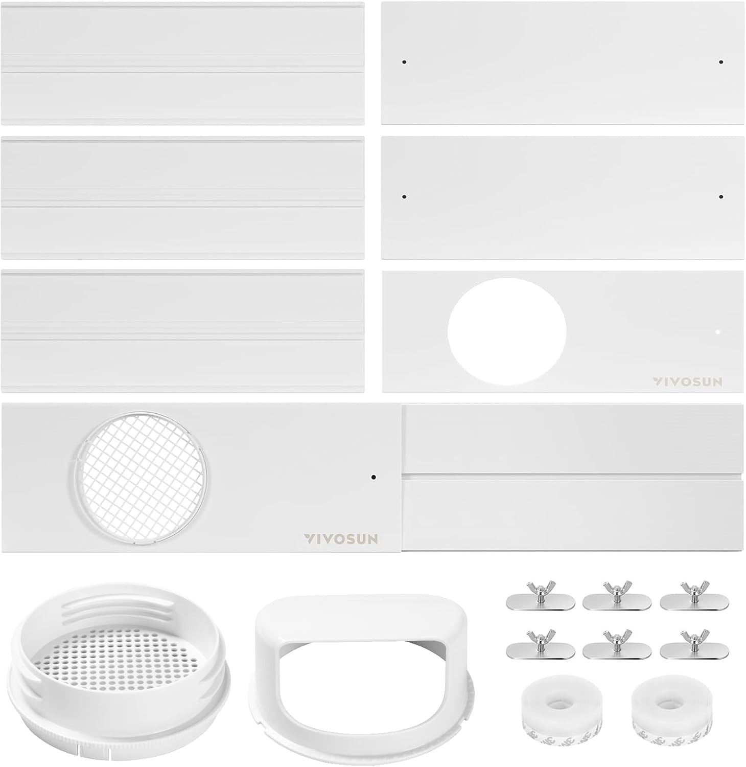 Sliding Door Air Conditioner Vent Kit Door Vent Kit, Fits 5.1&Prime; & 5.9&Prime; Max 88.6&Prime;