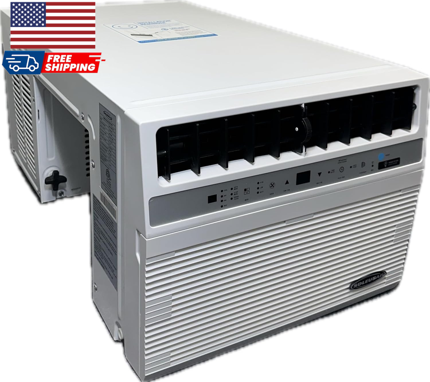 12,000 BTU Window Air Conditioner with 10,000 BTU Heater Cooling 115 Volts 12.5&Prime;