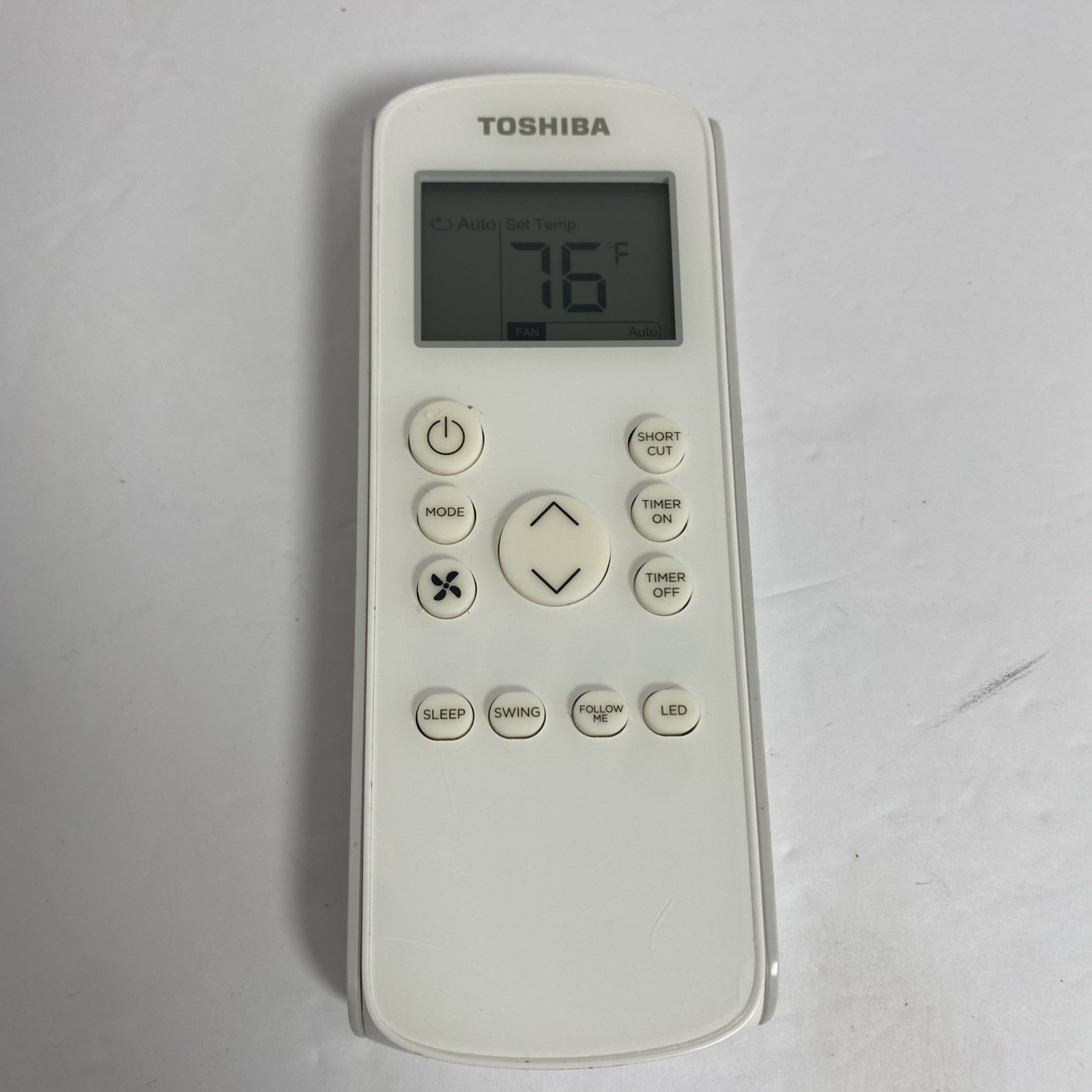Toshiba Air Conditioner Remote Control White RG57H4(B)BGEFU1 Tested Clean