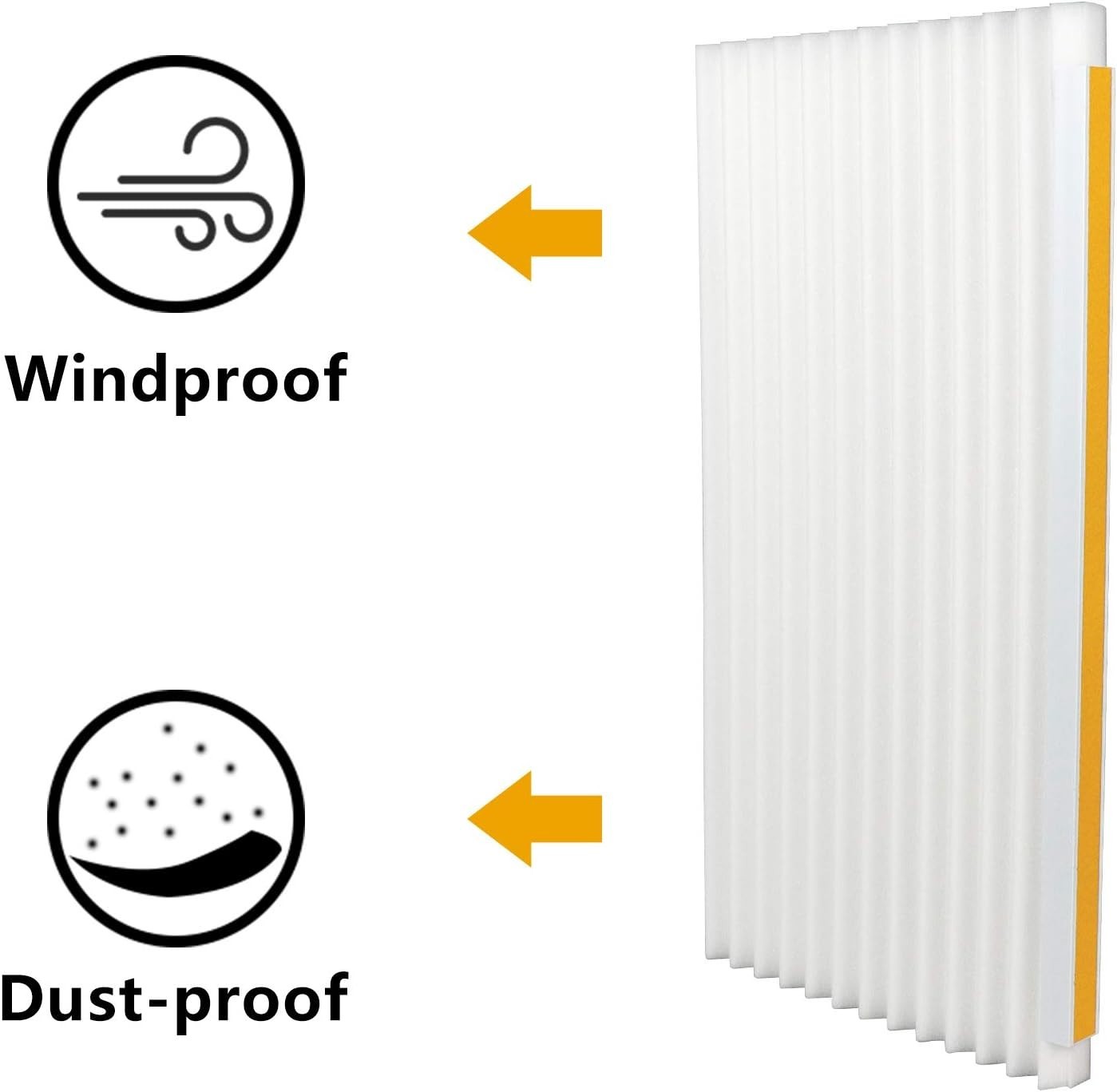 Energy-Saving Foam Panels, AC Side Insulation Kit, 17x9in, Dual Pack for Comfort