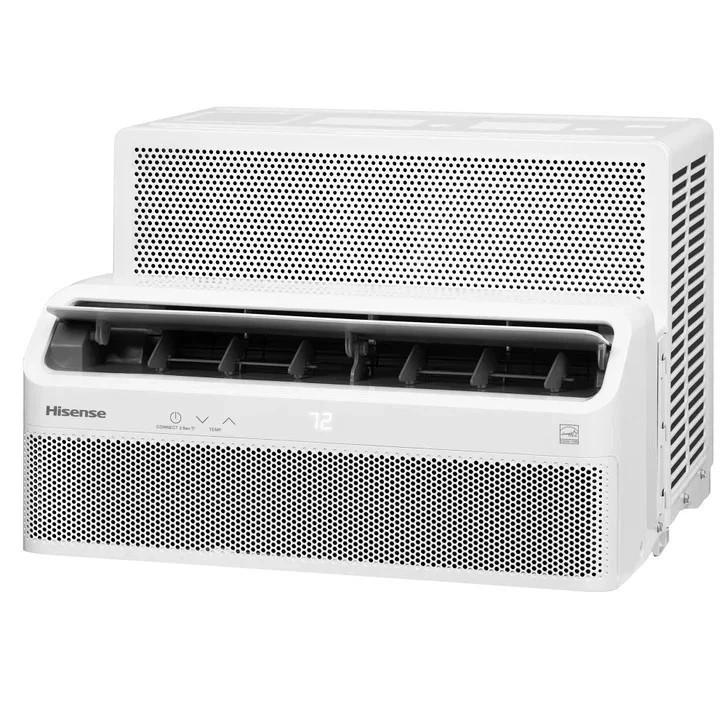 Hisense Ultra-Slim 8000 BTU Smart Inverter Window Air Conditioner with Bracket