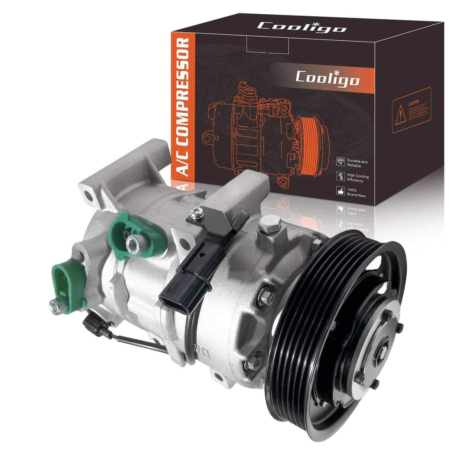 CO 20765C A/C Air Conditioner Compressor Fit for 2012-2017 Hyundai Accent, 20…