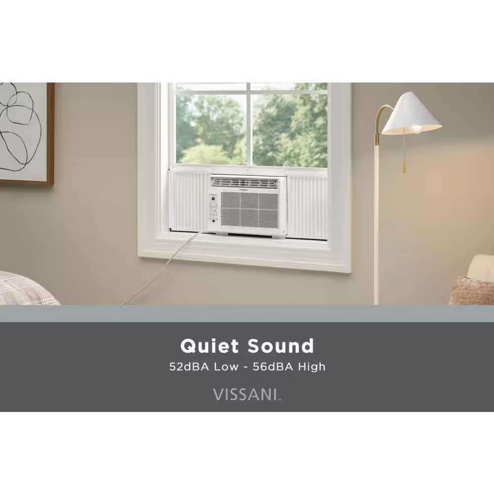 6,000 BTU 115-Volt Window Air Conditioner Cools 250 Sq. Ft. with Remote and Wi-F
