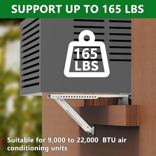 Window Air Conditioner Support Bracket,Universal AC Support up to 165 lbs