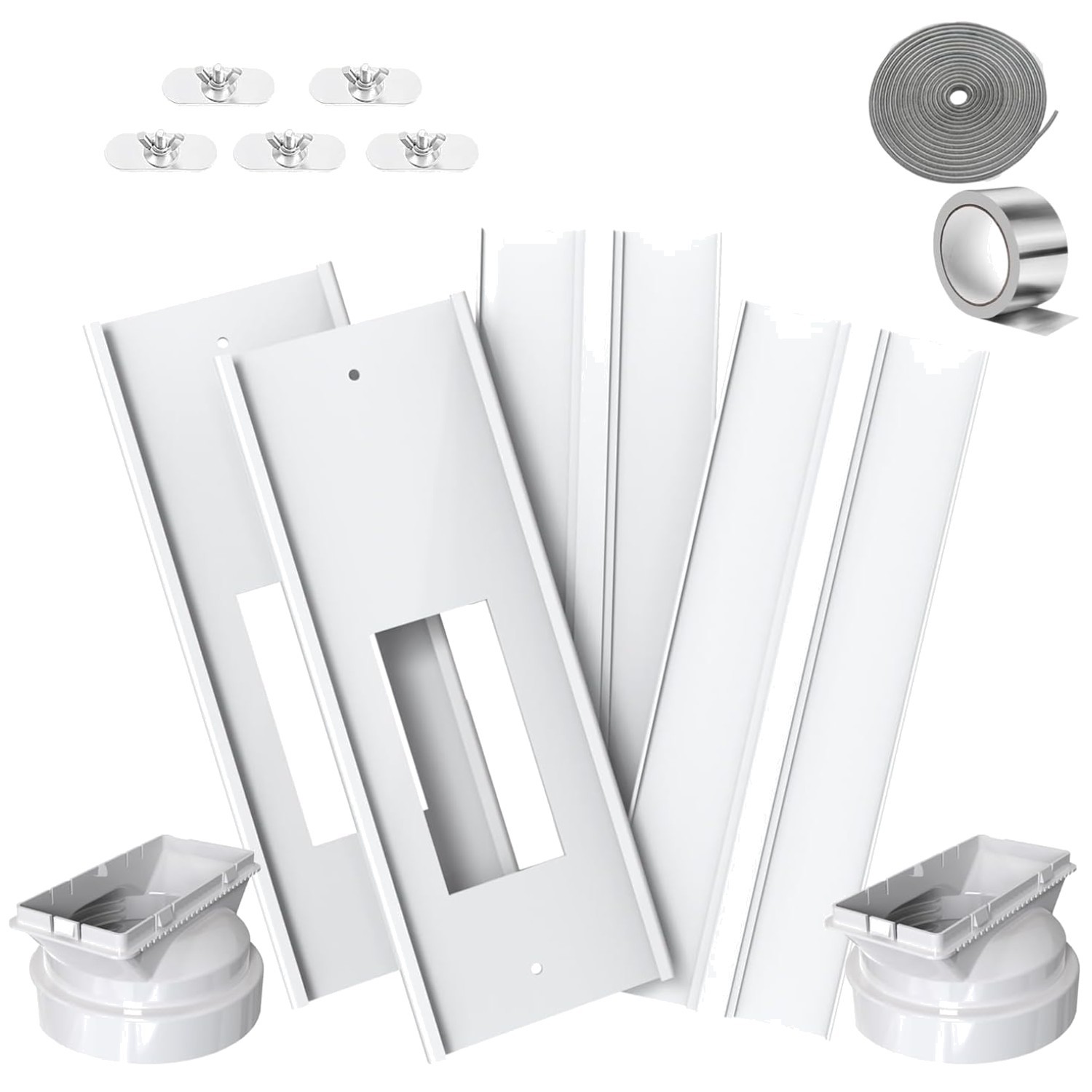 Portable Air Conditioner Window Vent Kit – 26-62&Prime; Adjustable