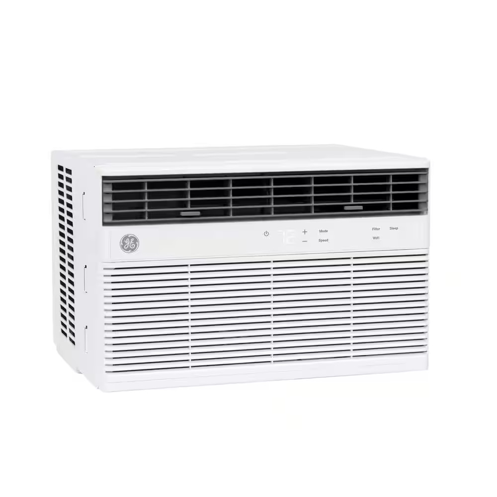 8,000 BTU Smart Window Air Conditioner for 350 Sq. Ft. in White with Wi-Fi and R