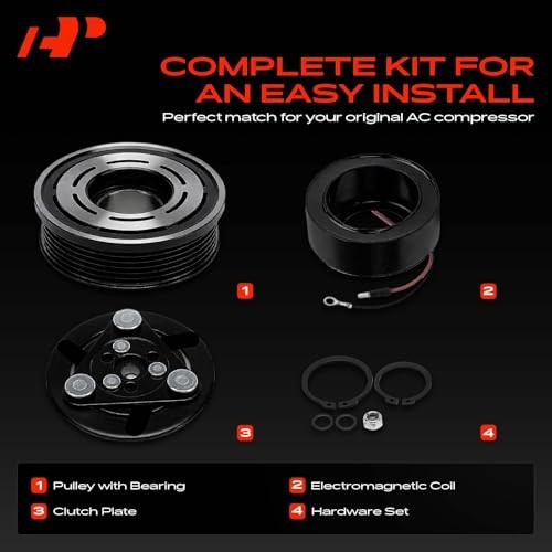 Air Conditioner AC Compressor Clutch Kit Compatible with Chevrolet