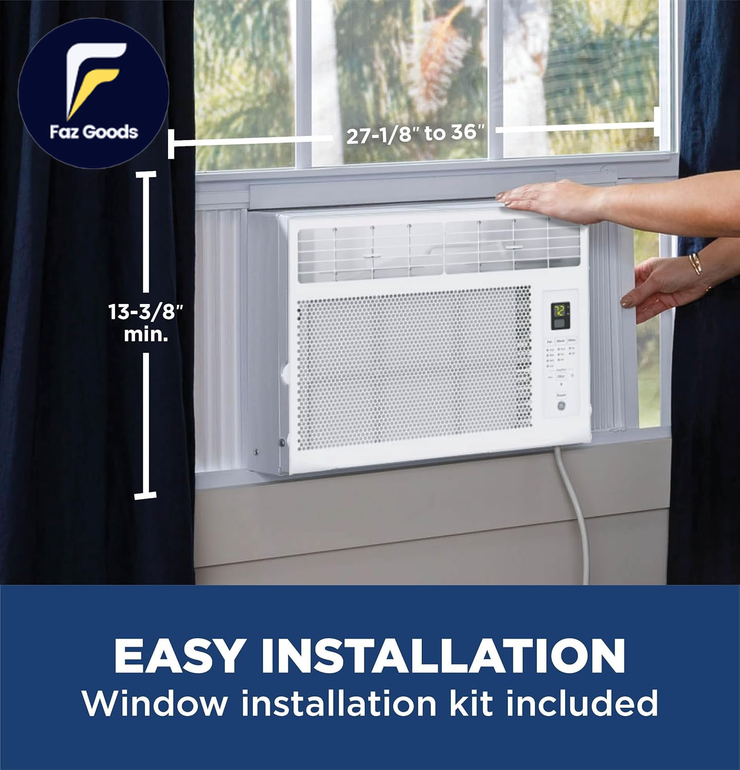 Window Air Conditioner Unit 6,000 BTU for Small Rooms up to 250 Sq Ft. NEW