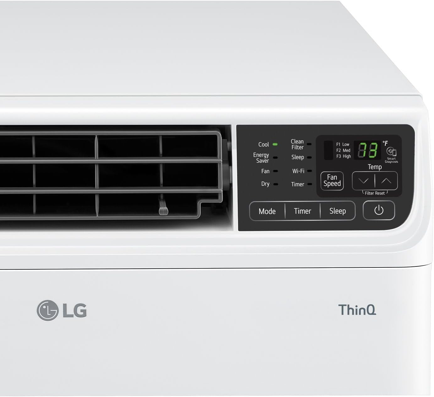 LG ,000 BTU Dual Inverter Smart Window Air Conditioner, 115V, Cools 340 Sq. Ft.