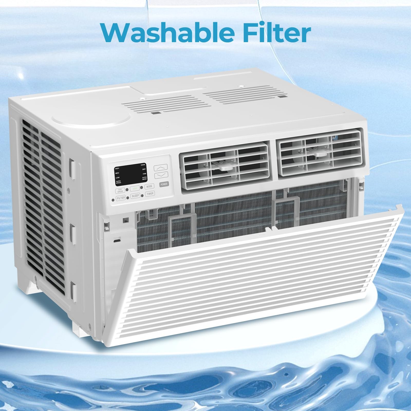 8000 Btu Window Air Conditioner,AC Window Unit Up to 350 Sq.Ft,24H Timer,Remo…