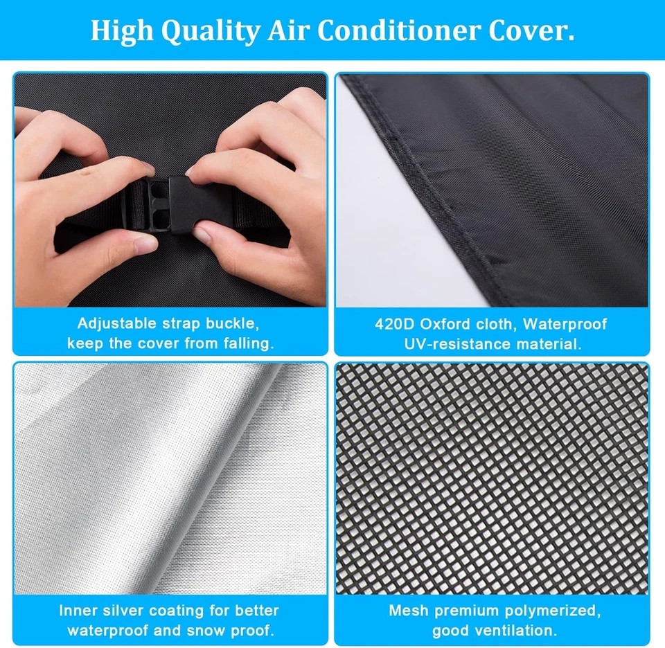 Newest Design Mesh Window Air Conditioner Cover Outdoor, Support Window AC Unit