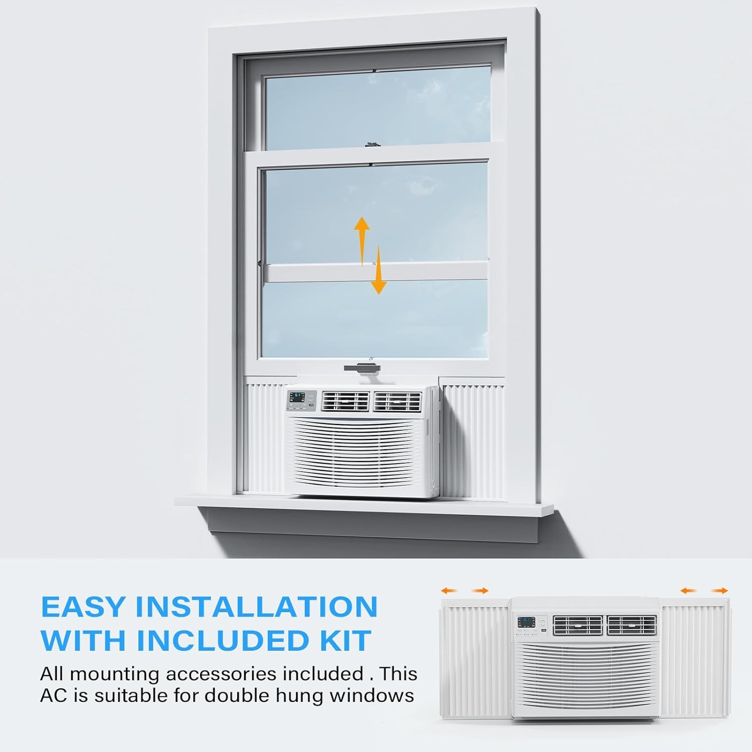 1000-sq ft Window Air Conditioner 230V, 18000-BTU Wi-Fi enabled & Remote Control