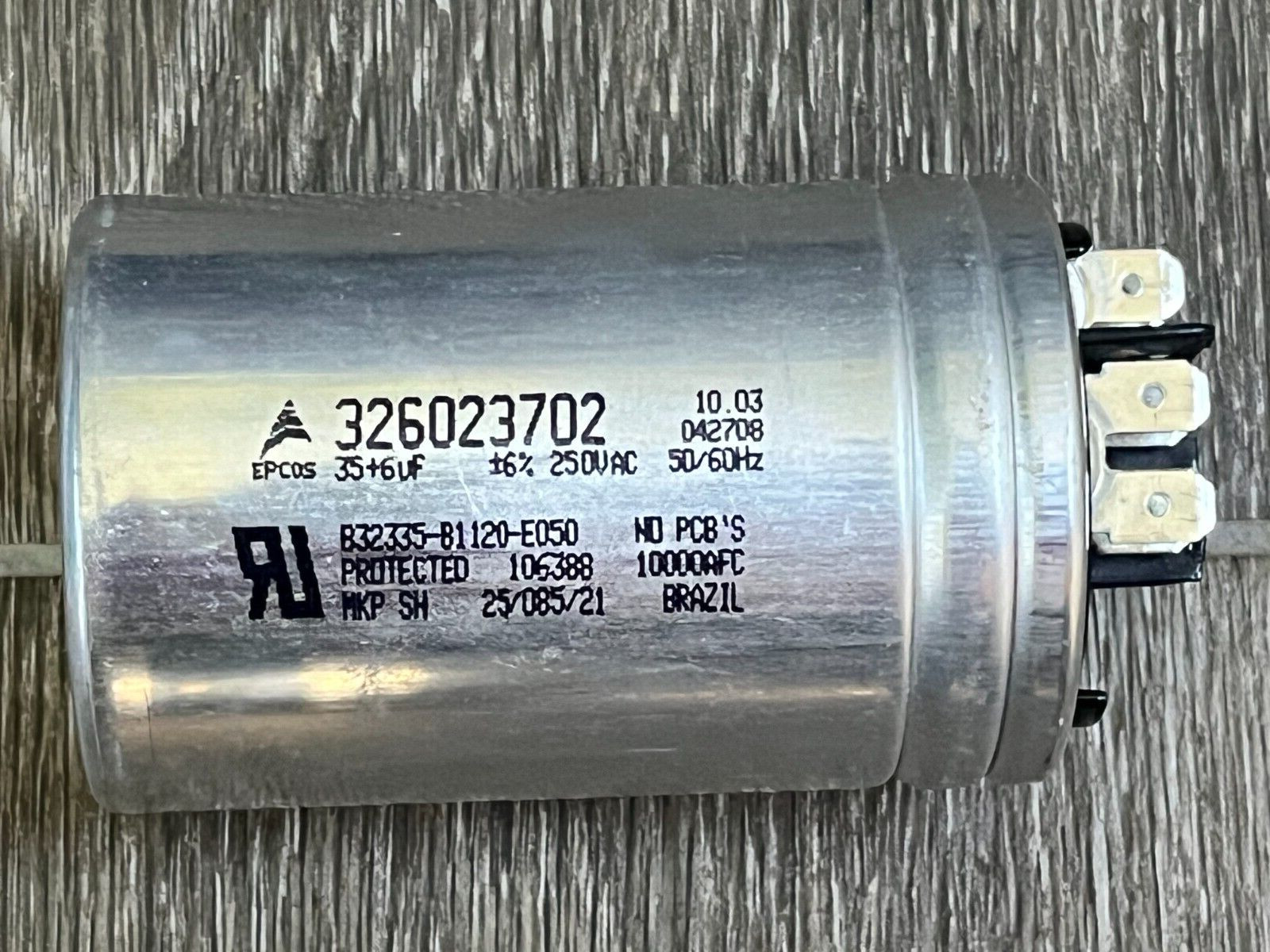 Whirlpool AC Unit Air Conditioner Capacitor 326023702 4312643 35+6uF +-6% #0