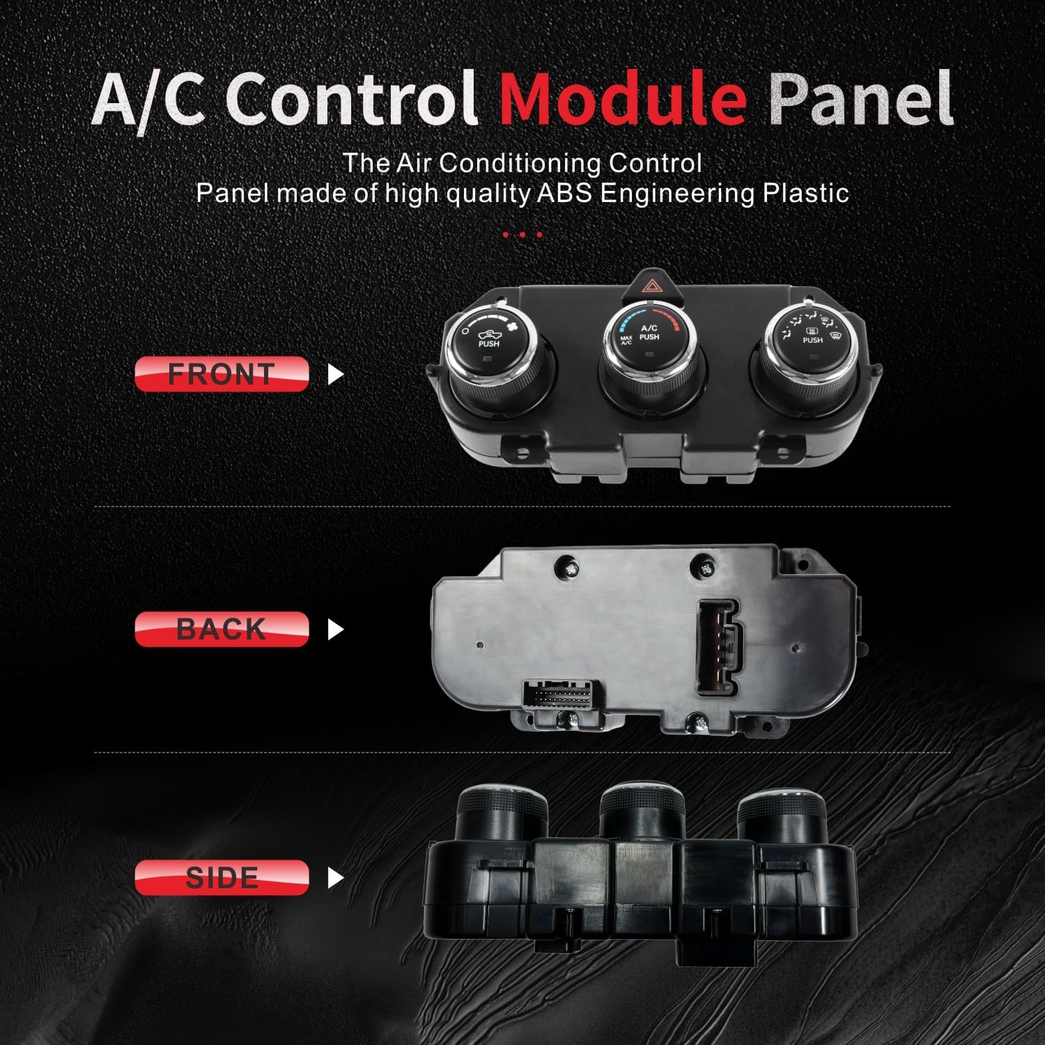 68268189AA AC Heater Climate Control Unit Module Heat Defrost Compatible with