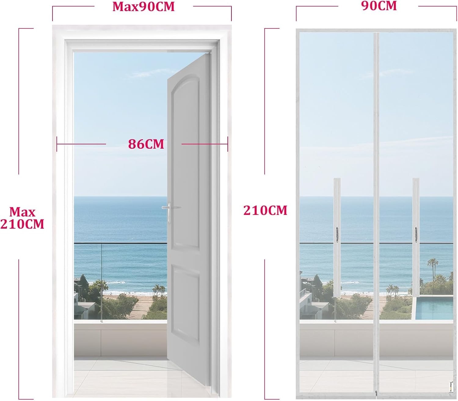 36×83 Inch Zipper Door Seal for Mobile AC – Energy-Saving & Easy to Install