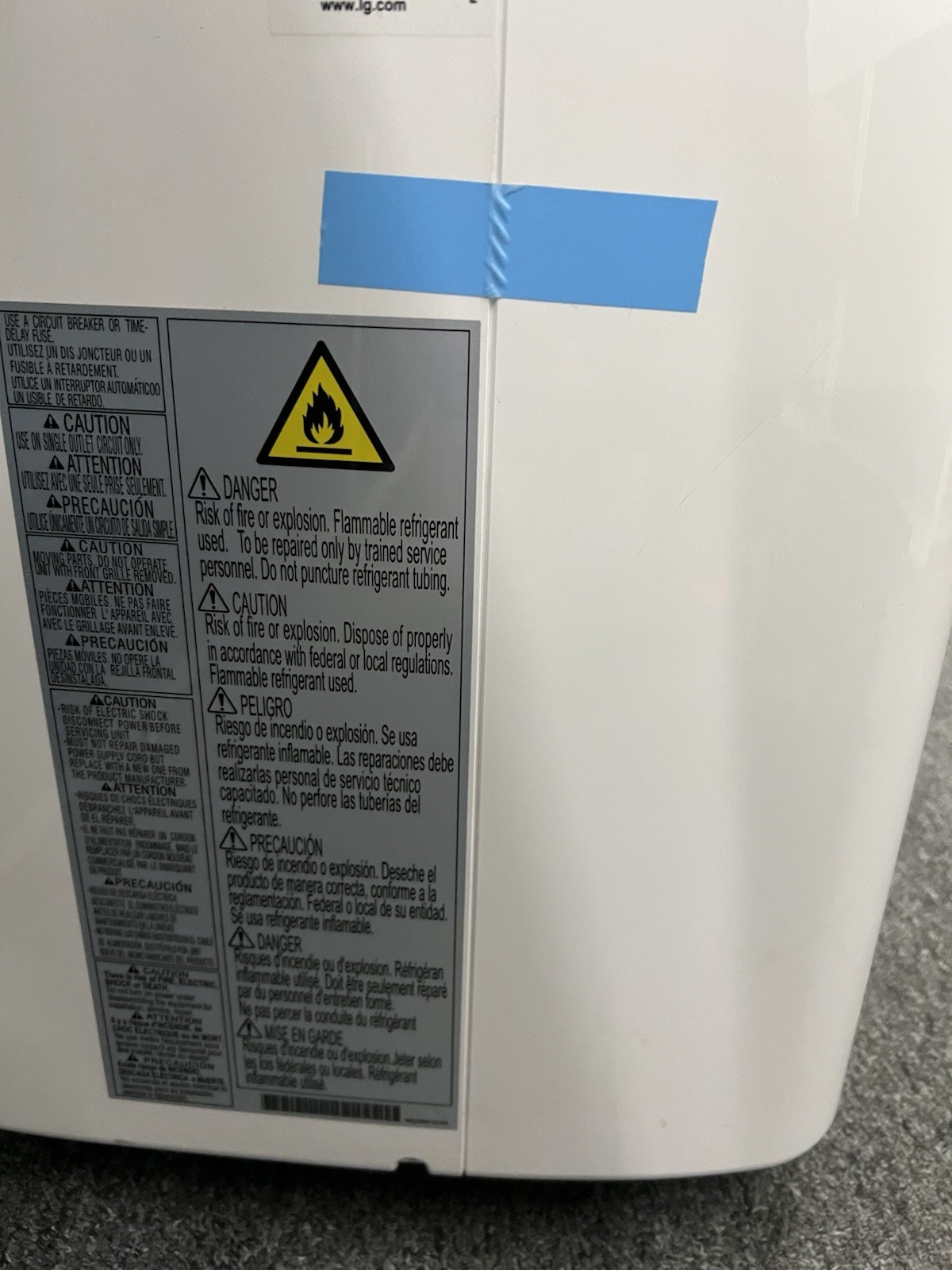 LG Air Conditioner LP1419IVSM Dual Inverter Smart Wi-Fi AC 10,000 BTU $450