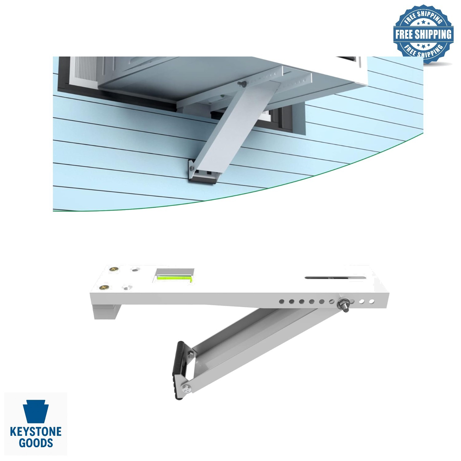 Universal Heavy Duty Window AC Support Bracket – Supports Up to 88 lbs, Fits …