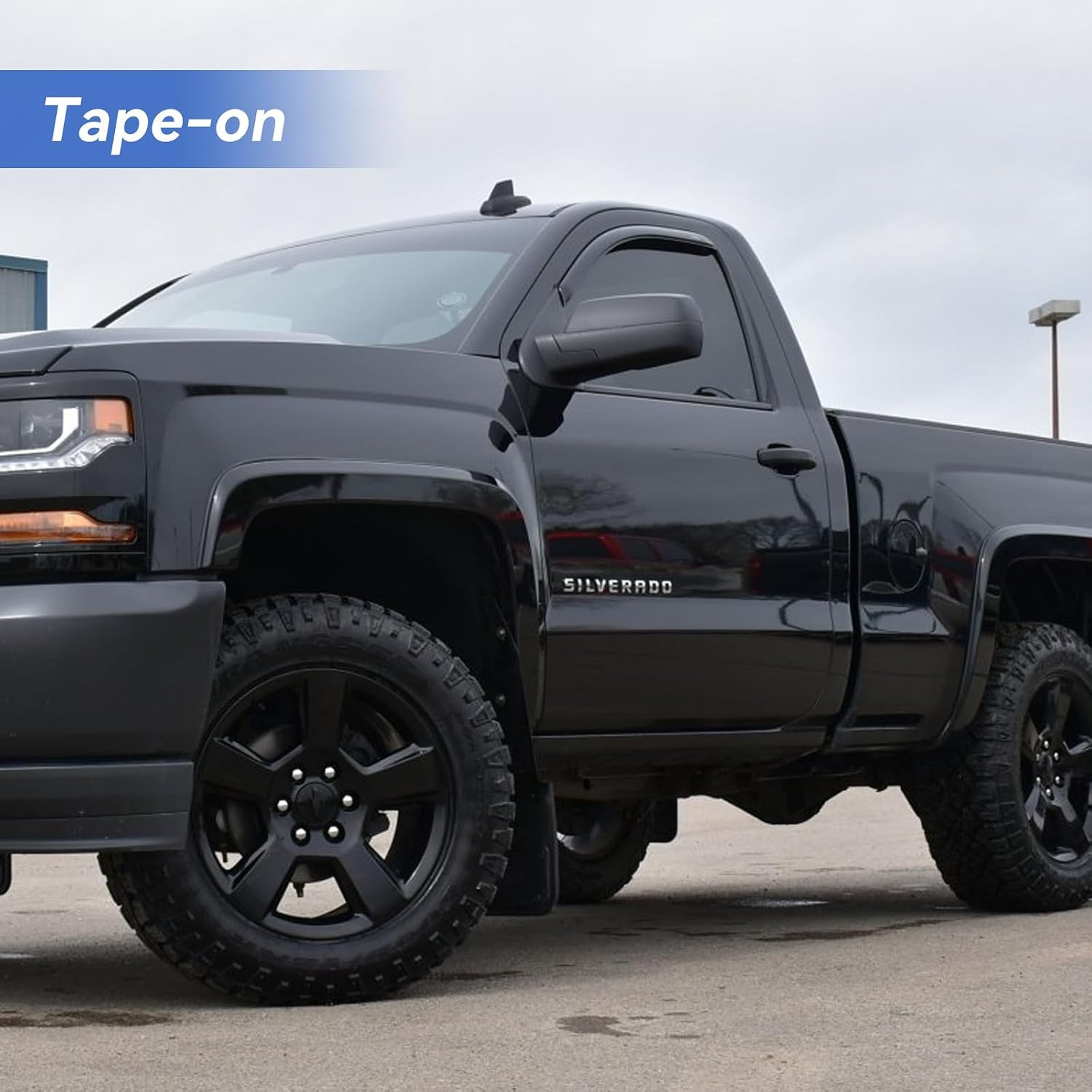 Window Visors Rain Guards for 2014-2018 Chevy Silverado/Gmc Sierra 1500 Regular