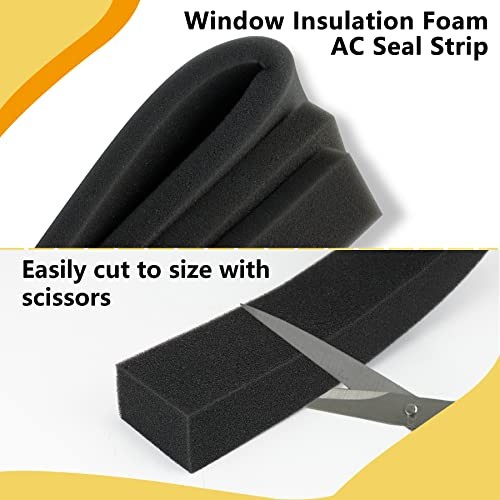 Window Air Conditioner Foam Insulated Panels, 17&Prime; H x 9&Prime; W x 7/8&Prime; T Window AC